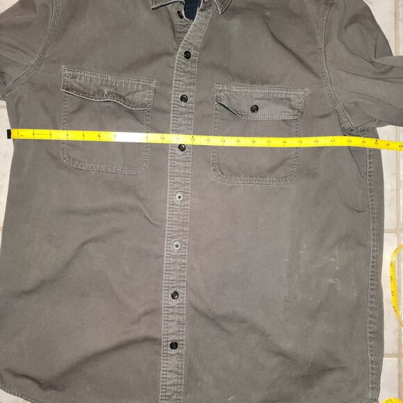 L.L. Bean Hurricane Shirt Flannel Lined Button Up Mens LRGE TALL Jacket 298206 - Picture 15 of 16